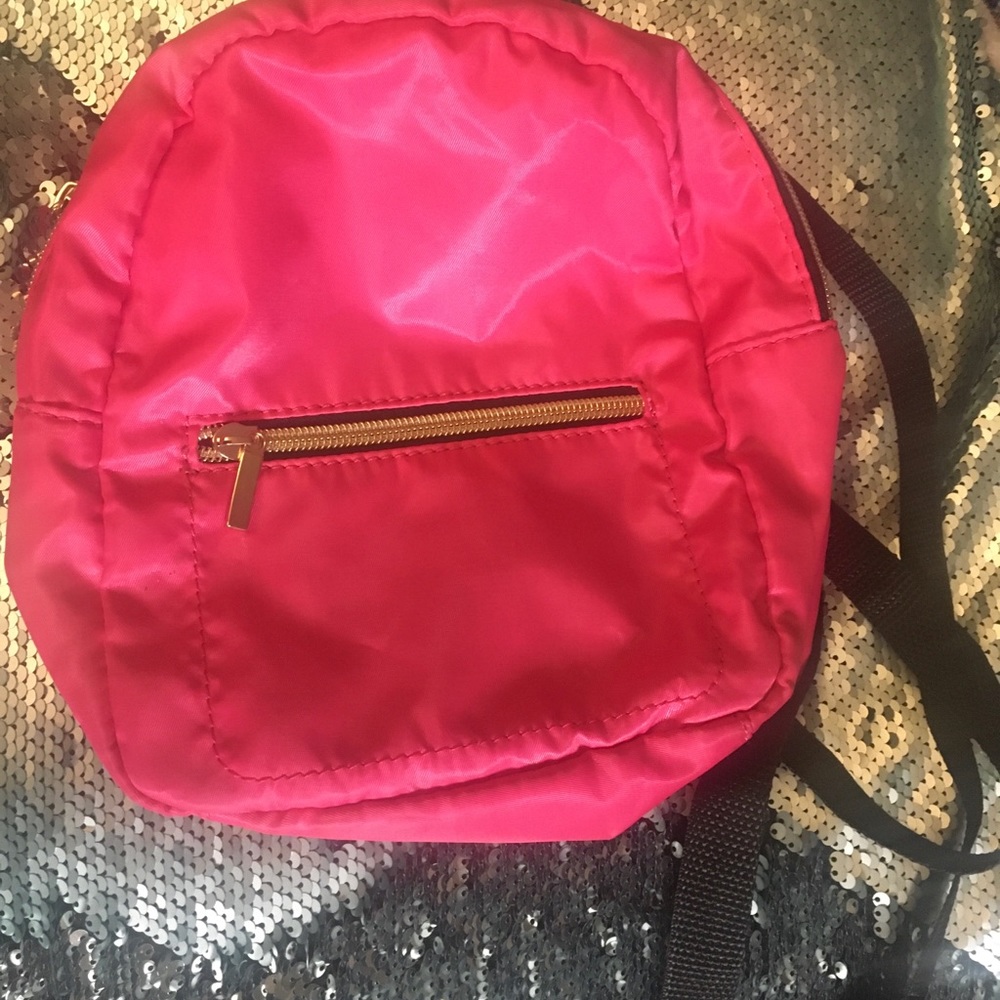 Hot pink backpack